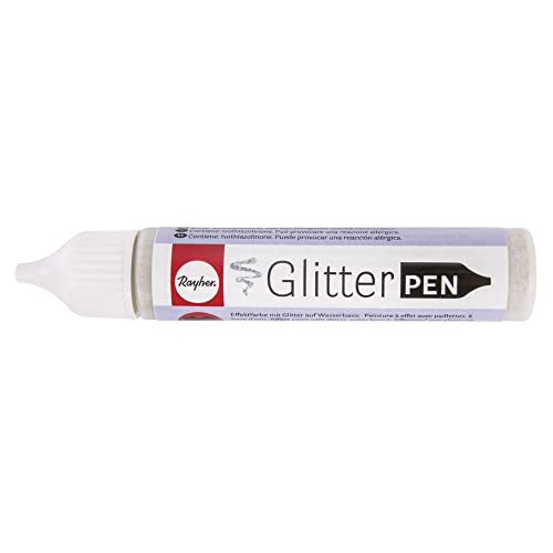 Rayher 38892616 Glitter Effekt-Pen, Flasche 28ml, gold von Rayher