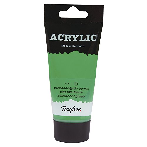 Rayher 38912415 Acrylic, Künstleracrylfarbe, SB-Tube 75ml, permanentgr von Rayher