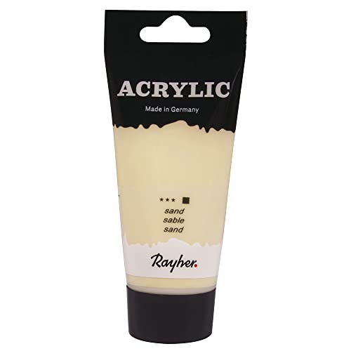 Rayher 38912504 Acrylic, Künstleracrylfarbe, SB-Tube 75ml, sand von Rayher