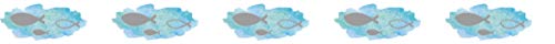 Rayher 50187356 Washi Tape Fische m. Foliendruck, hellblau, 15mm von Rayher