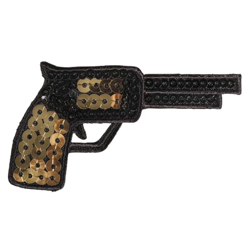 Rayher 53901000 Patch Cowboy Gun, 7x4cm, Zum Aufbügeln, SB-Btl. 1Stück von Rayher