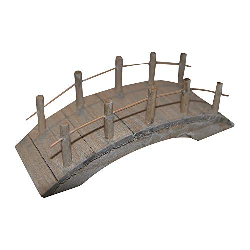 Rayher 56633000 Holz Brücke flach, 10x4x4,5cm, SB-Btl von Rayher