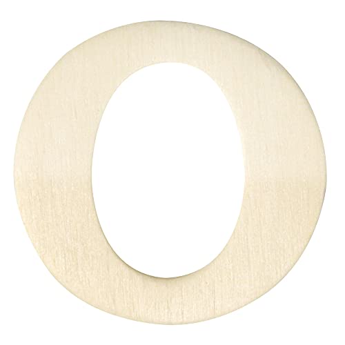 Rayher 6161400 Holz-Buchstaben, 4 cm, O von Rayher