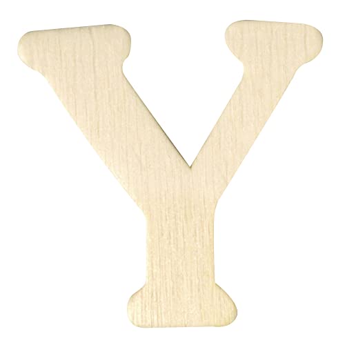 Rayher 6162400 Holz-Buchstaben, 4 cm, Y von Rayher