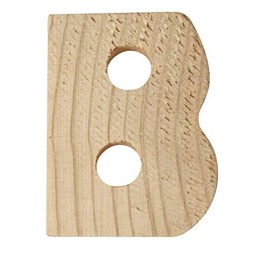 RAYHER HOBBY Rayher 6213400 Holzbuchstaben, 5x1cm, B von Rayher