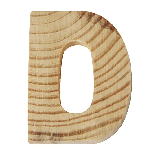 Rayher 6213600 Holzbuchstaben, 5x1cm, D von Rayher