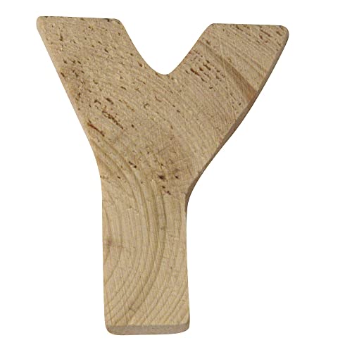 Rayher 6215700 Holzbuchstaben, 5x1cm, Y von Rayher