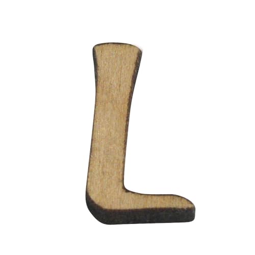 Rayher 6217100 Holz-Buchstabe, 2 cm, L von Rayher