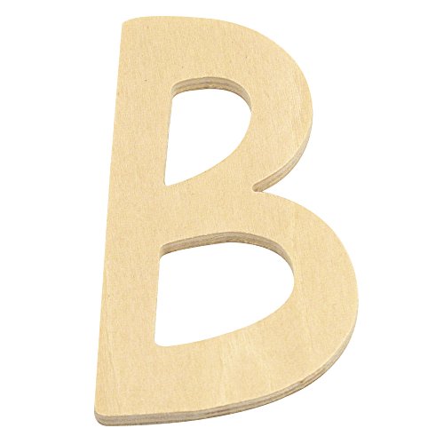 Rayher 62238000 Holz- Buchstabe B, FSC Mix Credit, 6 cm ø von Rayher