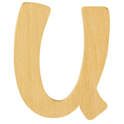 Rayher 62257000 Holz- Buchstabe U, FSC Mix Credit, 6 cm ø von Rayher