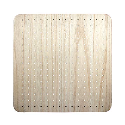 Rayher 62866505 MDF Board furniert, für Rayher Pin und Peg, 40 x 40 x 2,5 cm, inkl. Dübel und Schrauben von Rayher