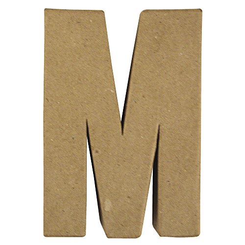 Rayher 71721000 Pappmaché Buchstabe "M" FSC Recycled 100 %, 15x10,5x3 cm von Rayher