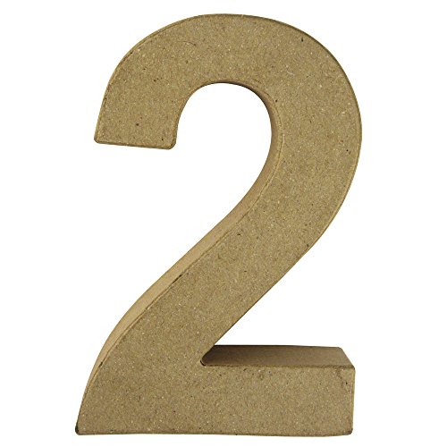 Rayher 71728000 Pappmaché Zahl 2FSC Recycled 100%, 15x10,3x3cm Rayher 71728000 Pappmaché Zahl 2FSC Recycled 100%, 15x10,3x3cm von Rayher