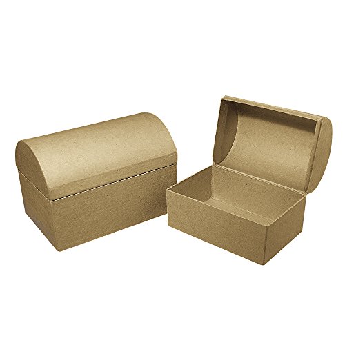 Rayher 71751000 Pappmaché Box: Truhe FSC Recycled 100 %, 15x10x10,5 cm von Rayher