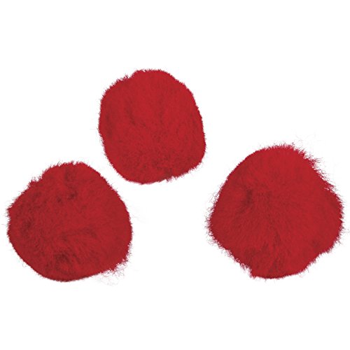 Rayher 7651318 Pompons, 20 mm, SB-Btl. 50 Stück, rot von Rayher