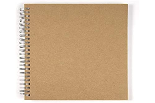 RAYHER HOBBY Rayher Notizbuch, Hochformat, DIN A5, 60 Blatt, 100 g/m2, 8160100, Kraftpapier von Rayher