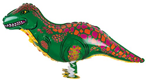 Rayher 87182000 Folienballon laufender Dino, Mehrfarbig, 89 x 41 cm von Rayher