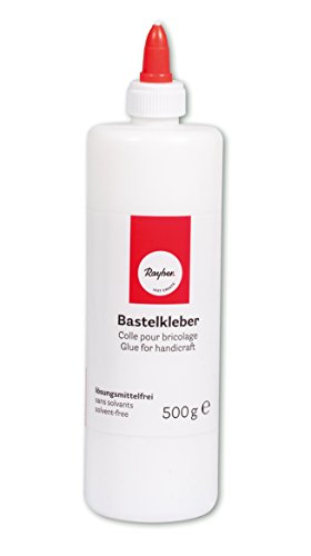 Rayher Bastelkleber mit Dosierverschluss, Flasche 500g. 3340900 von Rayher