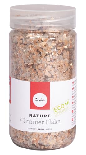 Rayher Nature Glimmer Flakes grob, Eco friendly, 39592999 von Rayher