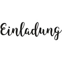 Rayher Einladung Motivstempel Schreibschrift 3,0 x 9,0 cm von Rayher