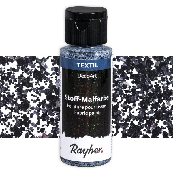 Rayher Glitzer-Stoffmalfarbe, verschiedene Farben, 59ml von Rayher