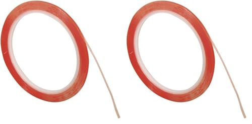 Rayher HOBBY Doppelklebeband, extra stark, 3 mm, Rolle 10 m, transparent, säurefrei, hitzebeständig bis 80°C, Klebeband, Klebetape, 30070000, Durchsichtig (Packung mit 2) von Rayher