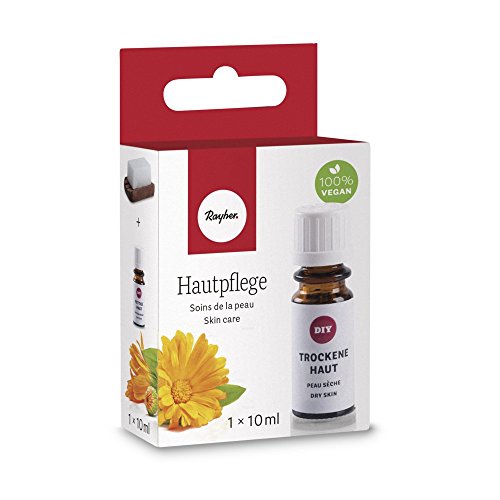 Rayher Hobby 34259000 Hautpflege Wirkstoff, gegen trockene Haut, 10 ml, dermatologisch getestet, geruchsneutral, in wiederverschließbarer Glasflasche, optimale Pflege bei trockener, empfindlicher Haut von Rayher