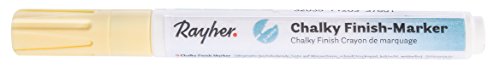 Rayher Hobby 35017105 Chalky Finish Marker, alabasterweiß, mit Ventil, ultramatte Acryltinte, hochdeckend, hochwertig, mit hohem Kreideanteil, der ultramatte Chalky-Kreidelook jetzt auch als Marker von Rayher