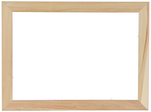 Rayher Holz Rahmen mit doppeltem Acrylglas, 35x26x0,7cm, Bilderrahmen, Objektrahmen mit zwei Glasscheiben, Holz FSC zertifiziert, 62801000, Braun von Rayher