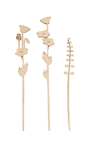 Rayher Holzstecker Mohn und Gras, natur, 3 Stück, 16, 18,5 und 20 cm, sortiert, aus FSC zertifiziertem Birkenholz, Holzstecker zum Basteln und Dekorieren, Holzsteckmotive, 64531505 Rayher Holzstecker Mohn und Gras, natur, 3 Stück, 16, 18,5 und 20 cm, sortiert, aus FSC zertifiziertem Birkenholz, Holzstecker zum Basteln und Dekorieren, Holzsteckmotive, 64531505 von Rayher