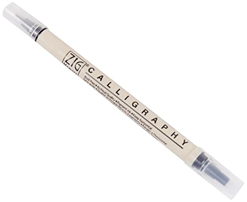 Rayher Kalligraphie-Stift, Calligraphie Stift, doppelseitig, schwarz, 2 Spitzen, Strichstärken 2 mm + 5 mm, 7869401 von Rayher