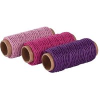 Rayher Kordeln Hanf matt pink 1,0 mm x 12,0 m von Rayher