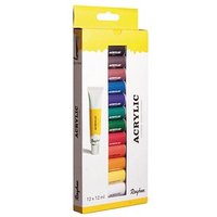 Rayher Künstler-Set Acrylfarben farbsortiert 12 x 12,0  ml von Rayher