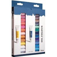 Rayher Künstler-Set Ölfarben farbsortiert 24 x 12,0 ml von Rayher