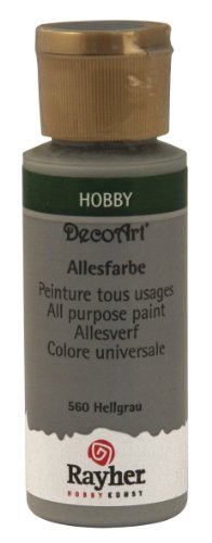 Rayher Matte Allzweck-Acrylfarbe 59 ml - Hellgrau von Rayher