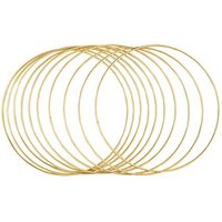 Rayher Metallringe-Set beschichtet gold Ø 25,0 cm 10 St. von Rayher