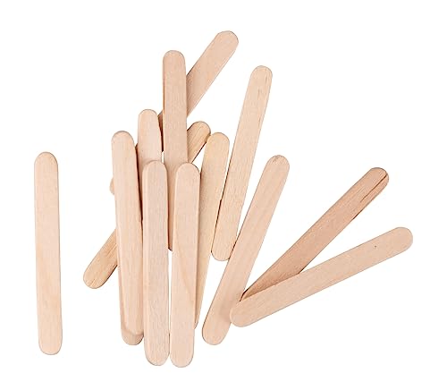 Rayher Mini-Bastelhölzer, natur, 5,5 x 0,5 cm, Btl. 300 Stück, Mini-Holzspatel zum Basteln, Holzstiele, Bastelhölzer, FSC zertifiziert, für Modellbau und viele Bastelarbeiten, 64584505 von Rayher