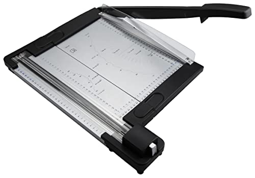 Rayher Papierschneidemaschine, 2 in 1 Gerät, mit Hebel- und Rollenschneider, 54,3 x 39 x 7,8 cm, Schnittlänge max. 320 mm, 69133000 von Rayher