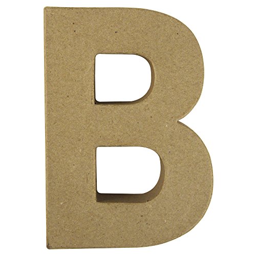 Rayher Pappmaché Buchstabe B, FSC Recycled 100%, 15x10,5x3cm, 71771000 von Rayher