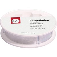 Rayher Perlonfaden 0,7 mm glatt transparent 0,7 mm x 25,0 m von Rayher