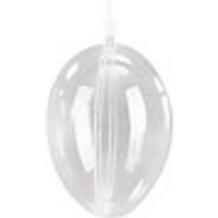 Rayher Plastik-Figur transparent Ei 2-tlg. 6 cm Ø 6,0 cm von Rayher