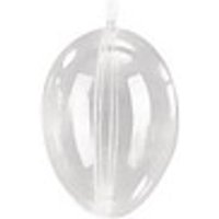 Rayher Plastik-Figur transparent Ei 2-tlg. 8 cm Ø 8,0 cm von Rayher