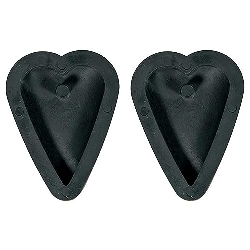 Rayher Schmuckbeton-Gießform: Anhänger Herz, 2,7 x 3,9cm, Thermoplastisches Elastomere, Schwarz, 11,5 x 8 x 0,8 cm (Packung mit 2) von Rayher