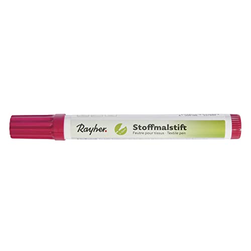 Rayher Stoffmalstifte, Dicke Spitze, fuchsia, 3825488 von Rayher