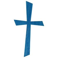 Rayher Wachsmotiv blau Kreuz von Rayher