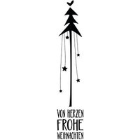 Rayher von Herzen frohe Weihnachten Motivstempel Weihnachtsbaum 3,0 x 12,0 cm von Rayher