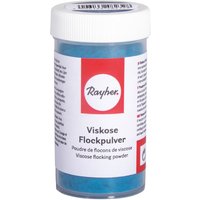 Viskose Flockpulver mit Streueinsatz, 8 g - Azurblau von Rayher