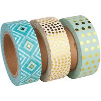 Washi Tape Set "Mint/Gold Foil" von Rayher