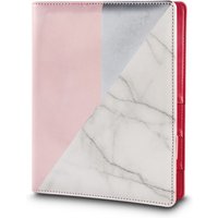 my PLANNER Planer, Rosa/Silber/Marmor von Pink