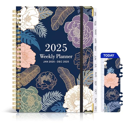 Rayong Kalender 2025,Terminplaner 2025 A5 von Januar 2025 - Dezember 2025,Wochenplaner 2025 für mehr Organisation Taschenkalender Ringbuch mit 2 Lesezeichen - Planer 2025 Organizer-1 (C) von Rayong